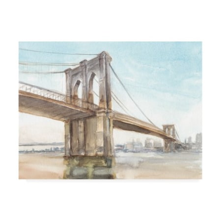 Ethan Harper 'Iconic Watercolor Bridge Ii' Canvas Art,35x47